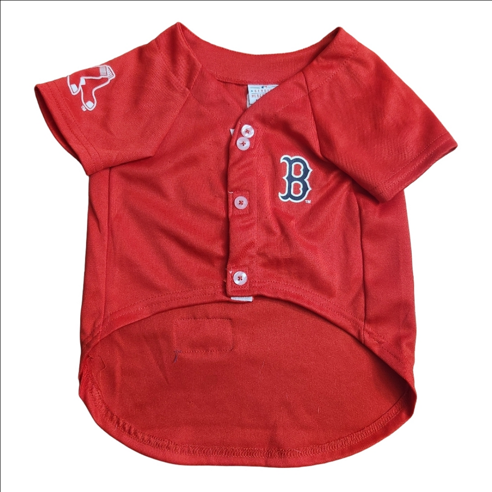 3/$25 Pet Clothing Small Dog Outfit 11x16 inches Boston Red Sox MLB red